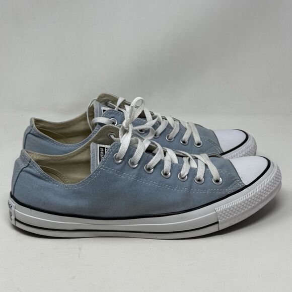 Converse All Star Sneakers Mens 11.5 Blue Canvas Low Top Chuck Unisex Shoes - Picture 1 of 15